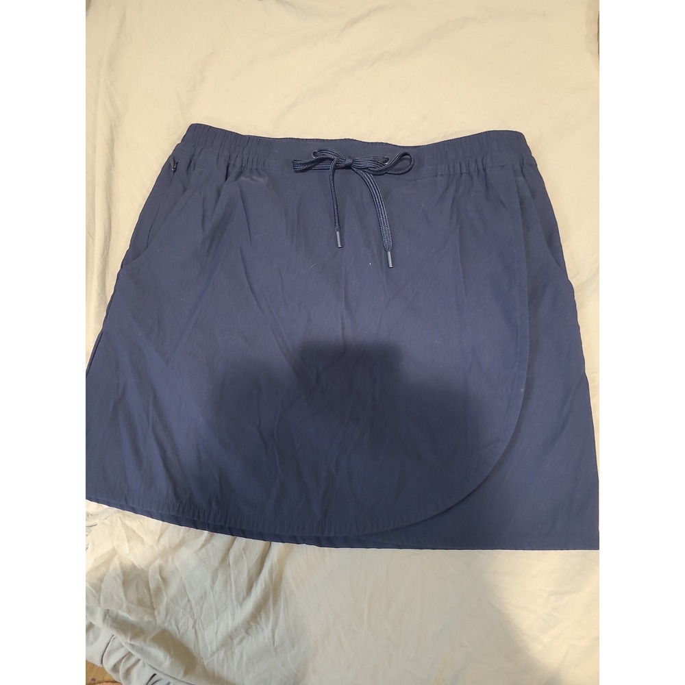 Eddie Bauer Tulip Hem Skort Women SZ S Navy Blue sporty casual athletic‎ hiking